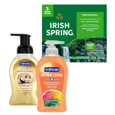 Softsoap-Velvet-Silk-Foaming-Hand-Soap-and-Liquid-Hand-Soap-and-Irish-Spring-Bar-Soap